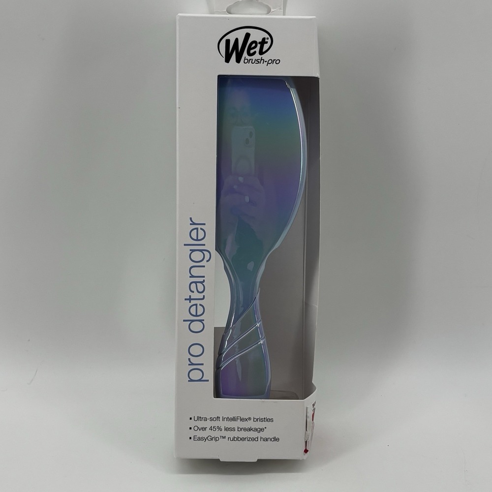 Wet Brush Pro Detangler Hairbrush - Holographic - Blue (Pack of 1)